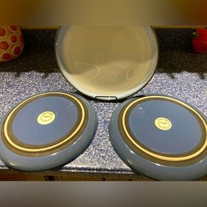 3-Sango Concepts Eggplant dinner plate 11 inches in diameter 3/$26